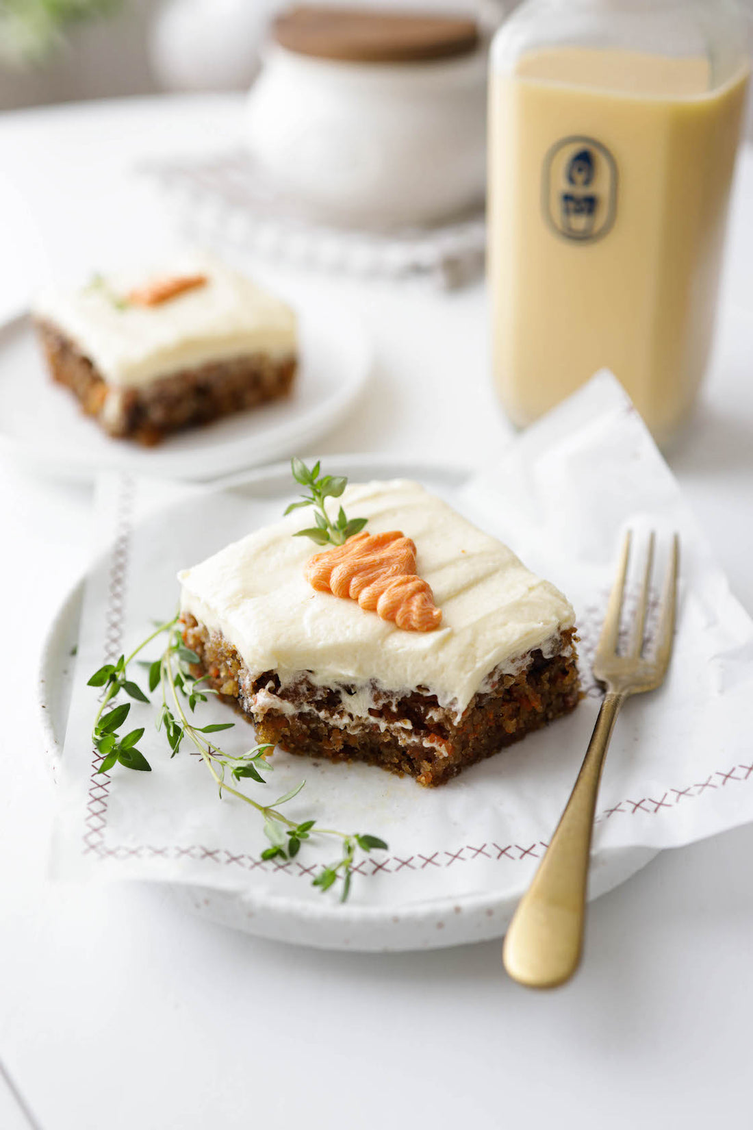 Walnut Carrot Milk & Carrot Cakes